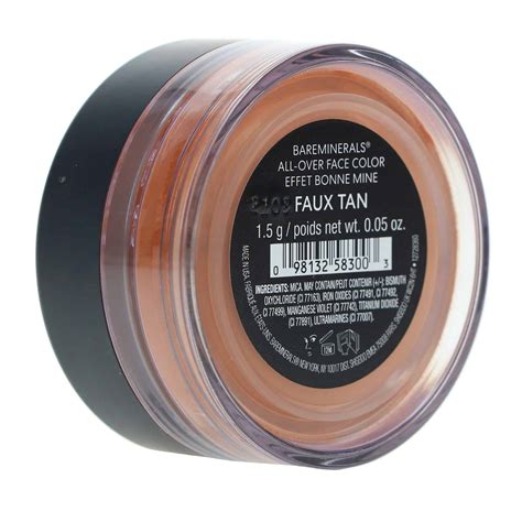 bare minerals faux tan face green